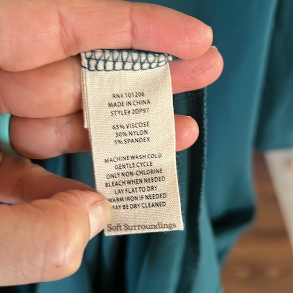 Soft Surroundings New wTag XS Lagia Maxi Atlantic Deep Pullover Dress - Picture 8 of 11